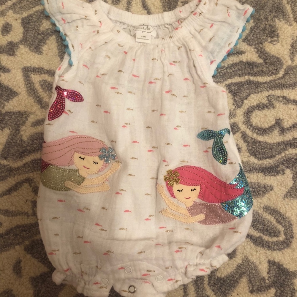 Mud Pie Mermaid Bubble Romper